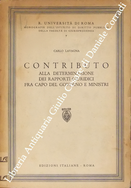 Contributo alla determinazione dei rapporti giuridici