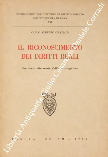 Il riconoscimento dei diritti reali