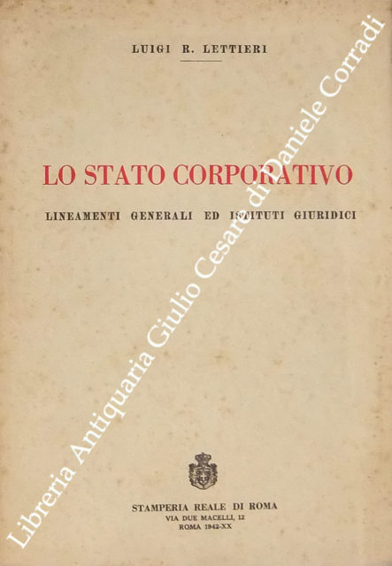 Lo Stato corporativo