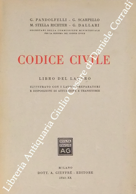 Codice civile. Libro del lavoro