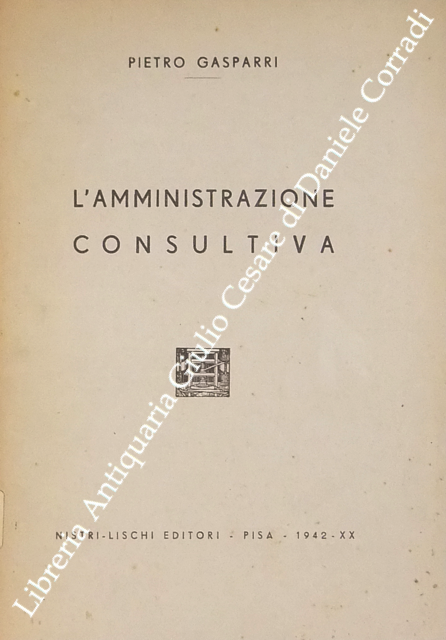 L'amministrazione consultiva