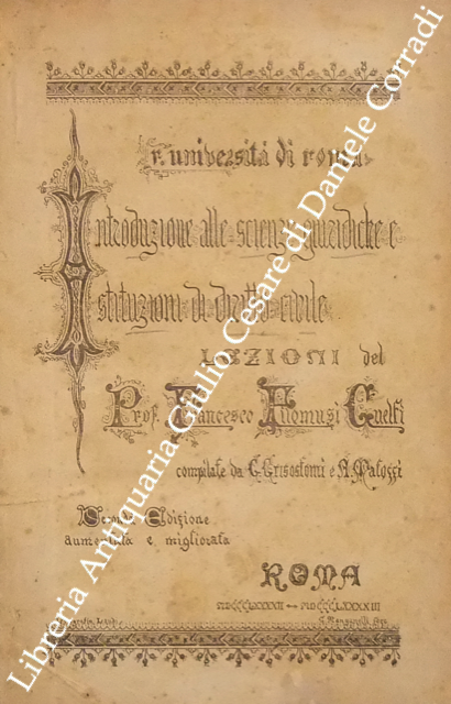 Introduzione alle scienze giuridiche e Istituzioni di diritto civile