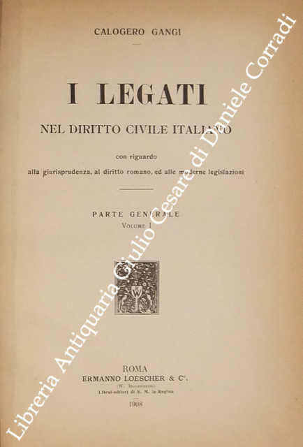 I legati nel diritto civile italiano