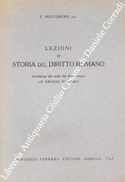 Lezioni di storia del diritto romano
