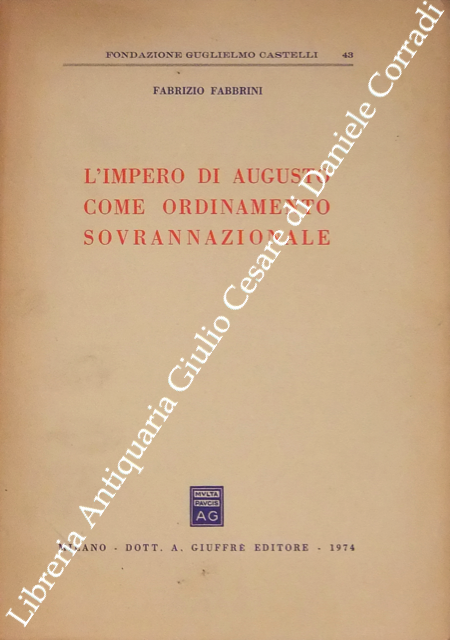 L'impero di Augusto come ordinamento sovrannazionale