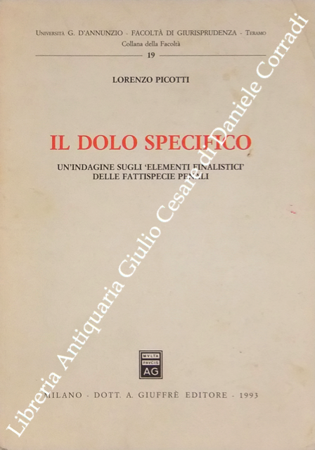 Il dolo specifico