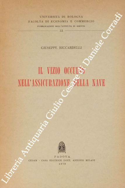 Il vizio occulto nell'assicurazione della nave