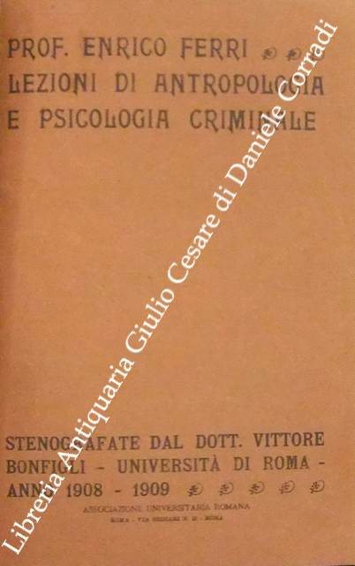 Lezioni di antropologia e psicologia criminale. St
