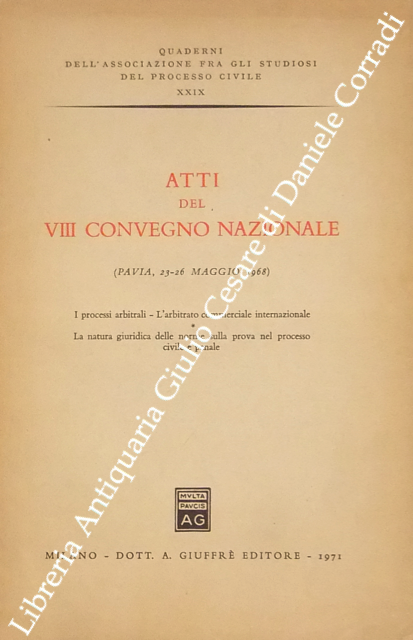 Atti del VIII Convegno Nazionale