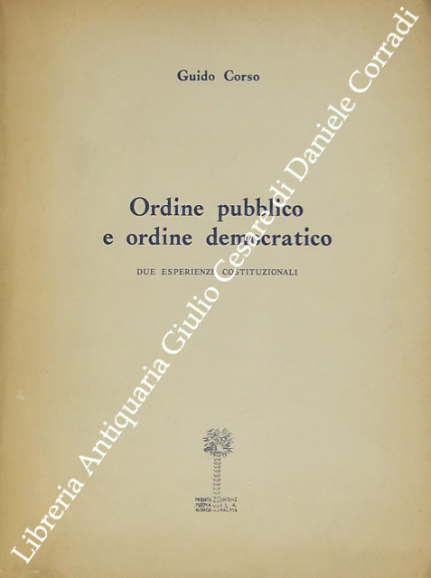 Ordine pubblico e ordine democratico