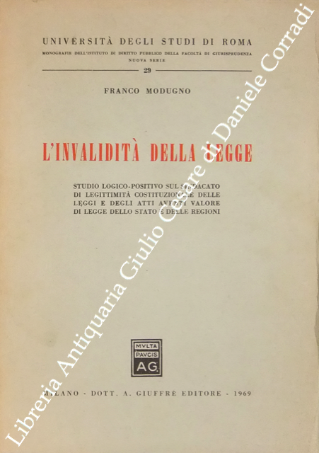 L'invalidità della legge