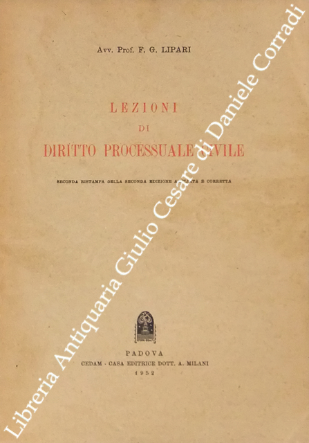 Lezioni di diritto processuale civile