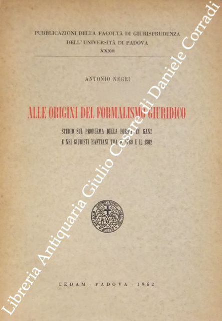 Alle origini del formalismo giuridico