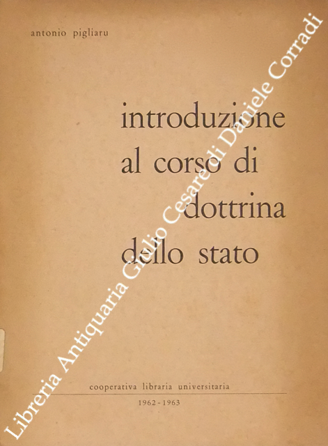 Introduzione al corso di dottrina dello stato