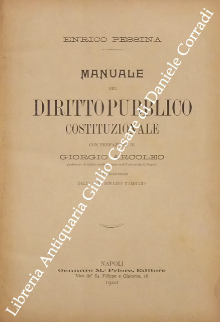 Manuale del diritto pubblico costituzionale
