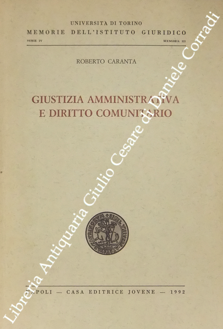 Giustizia amministrativa e diritto comunitario