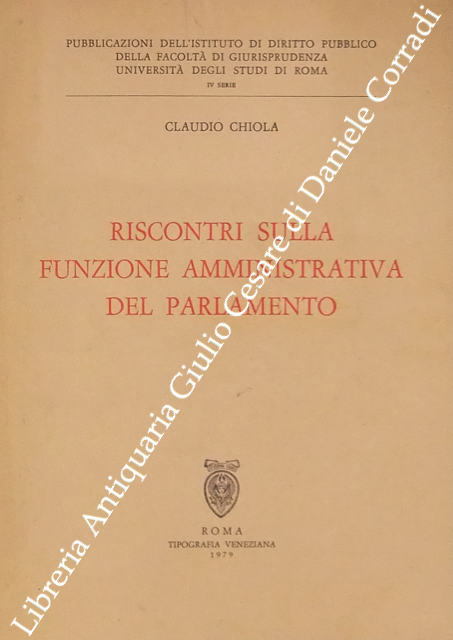 Riscontri sulla funzione amministrativa del parlamento