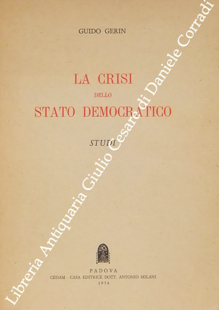 La crisi dello stato democratico