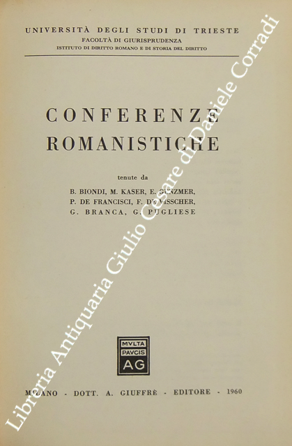 Conferenze romanistiche