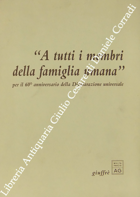 A tutti i membri della famiglia umana