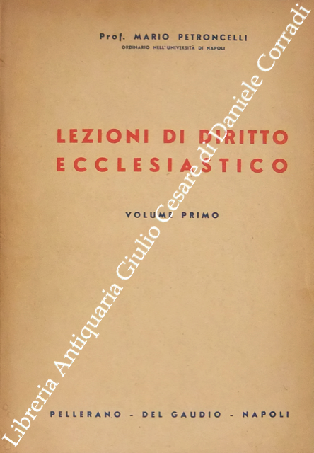 Lezioni di diritto ecclesiastico