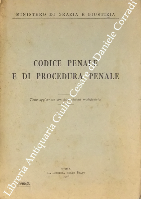 Codice penale e di procedura penale