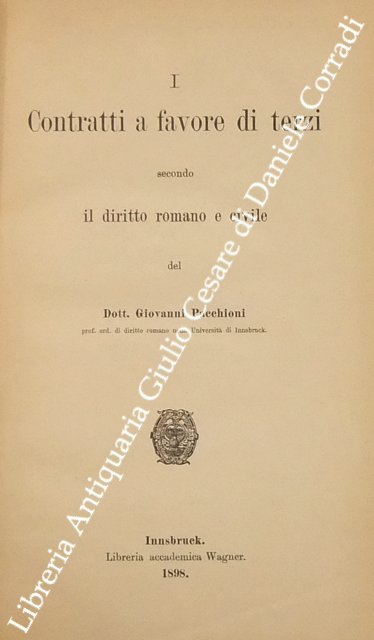 I contratti a favore di terzi