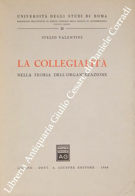 La collegialità nella teoria dell'organizzazione