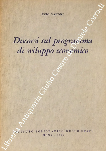 Discorsi sul programma di sviluppo economico