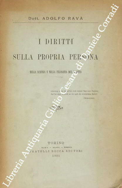 I diritti sulla propria persona