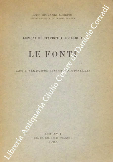 Lezioni di statistica economica. Le Fonti