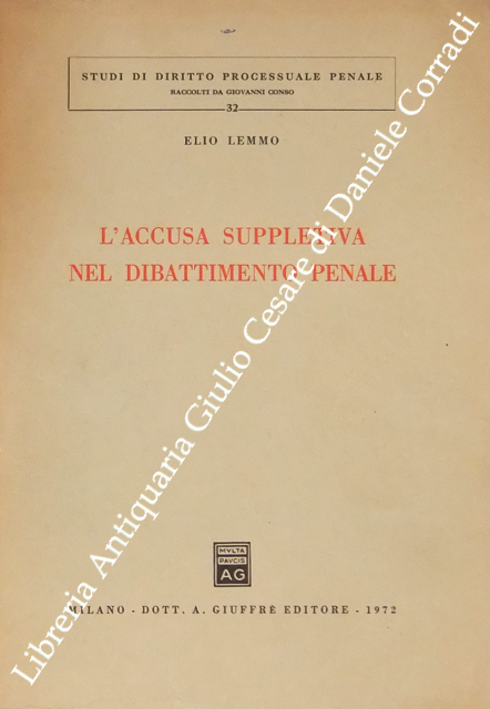 L'accusa suppletiva nel dibattimento penale