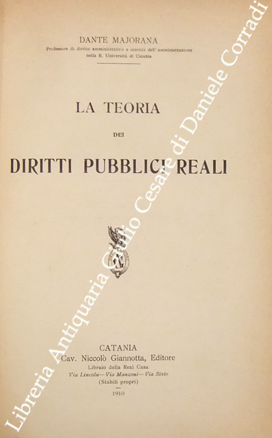 La teoria dei diritti pubblici reali