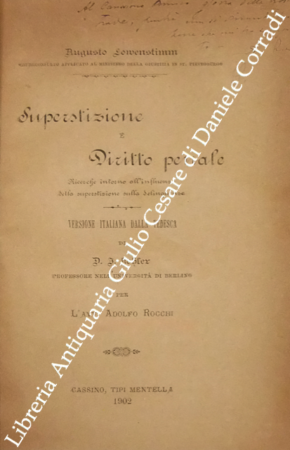 Superstizione e diritto penale