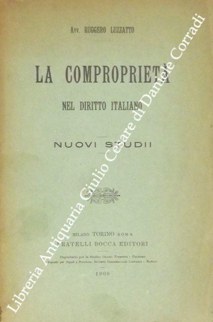 La comproprietà nel diritto italiano