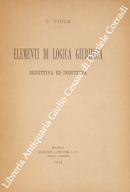 Elementi di logica giuridica