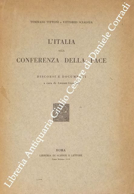 L'Italia alla conferenza della pace