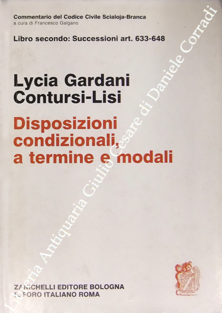 Delle disposizioni condizionali a termine e modali. Art. 633-648
