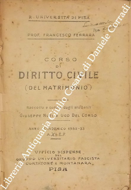 Corso di diritto civile