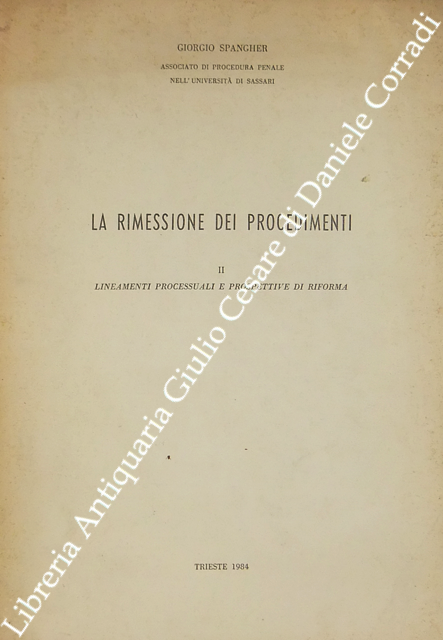 La rimessione dei procedimenti