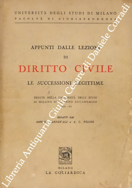 Appunti dalle lezioni di diritto civile