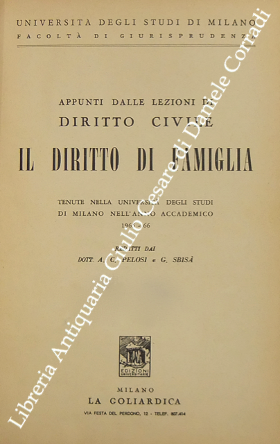 Appunti dalle lezioni di diritto civile