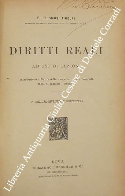 Diritti reali. Diritti reali ad uso di lezioni