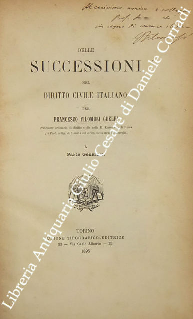 Delle successioni nel diritto civile italiano