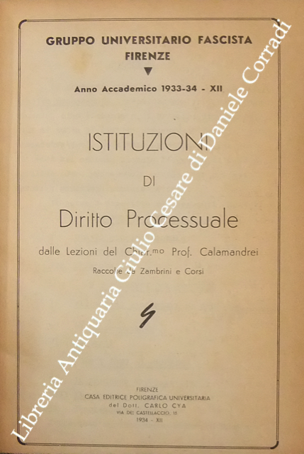Istituzioni di diritto processuale