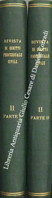 Rivista di Diritto Processuale Civile. Annata 1925.