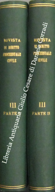 Rivista di Diritto Processuale Civile. Annata 1926.