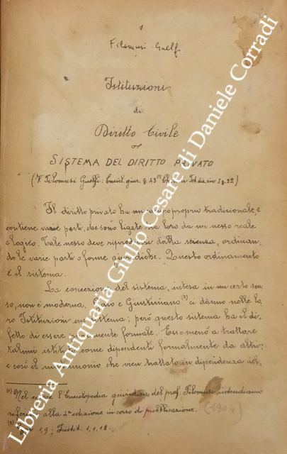 Lezioni di istituzioni di diritto civile
