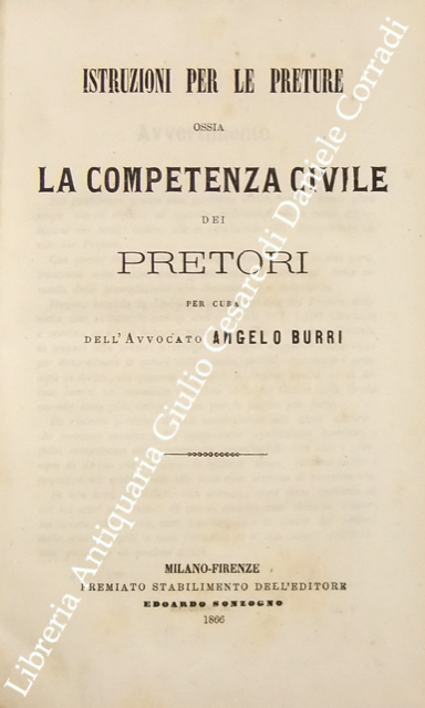 Istruzioni per le preture