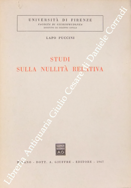 Studi sulla nullità relativa